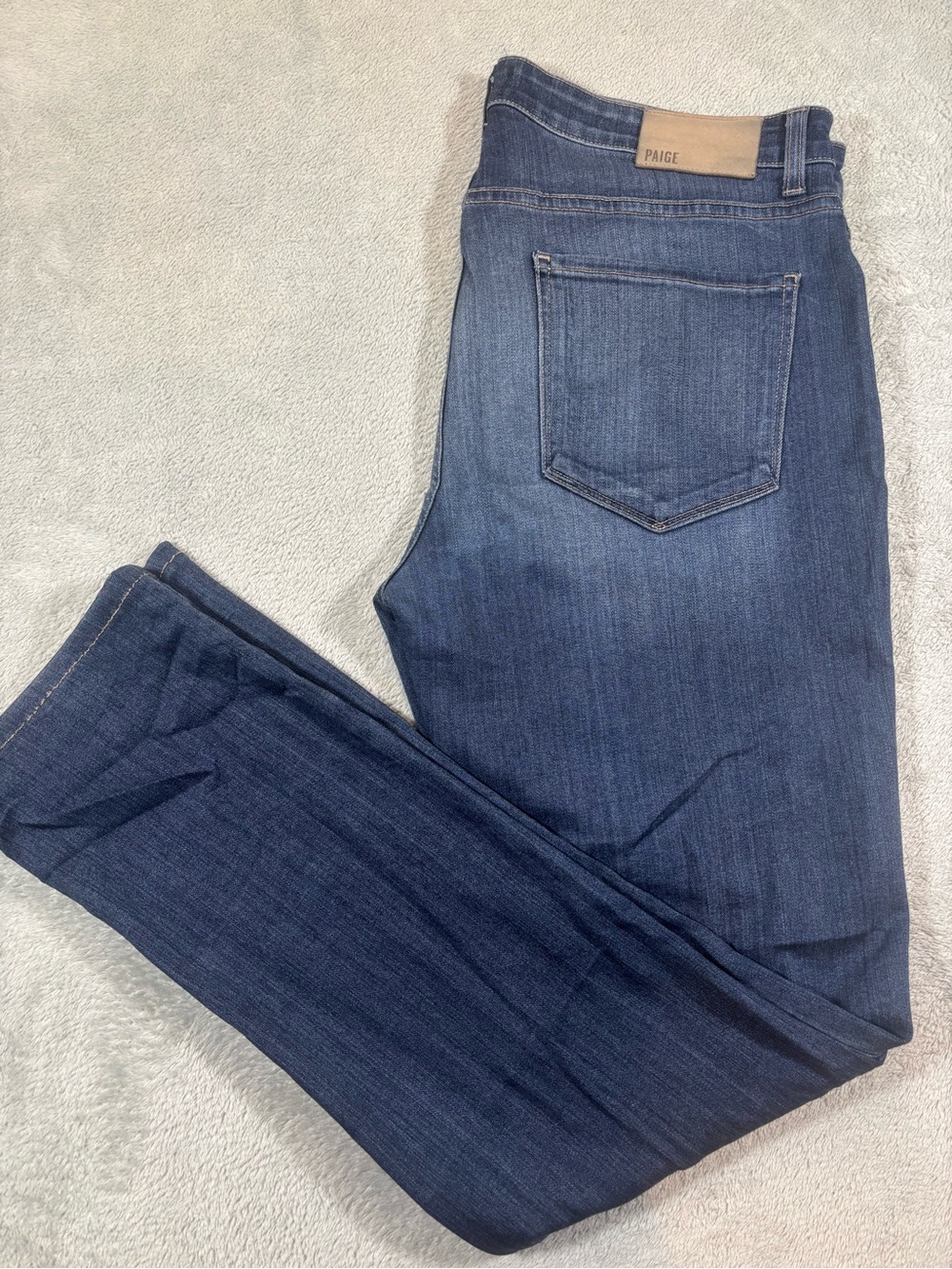 PAIGE Lennox Slim Fit Stretch Jeans Dark Wash Size 34x30